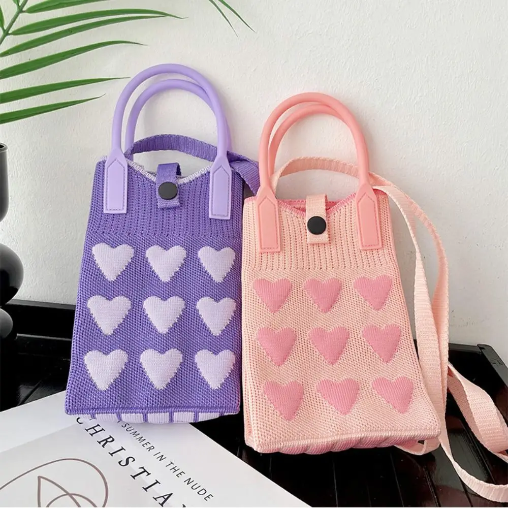 Bolso de punto reutilizable para teléfono