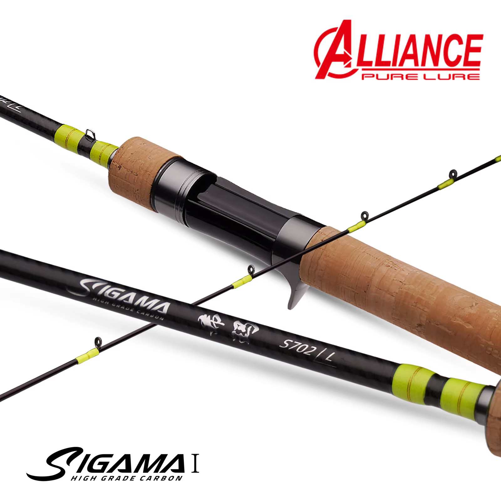 Caña Spinning Carbono PURELURE SIGAMA Ultraligera 2t para Perca