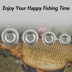 Plomos de disco 1-4 oz para surfcasting, pesca en fondo y bagre
