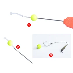 NGB Anzuelos de carpa con hair rig y líder 11,5 cm – tamaños 2-8