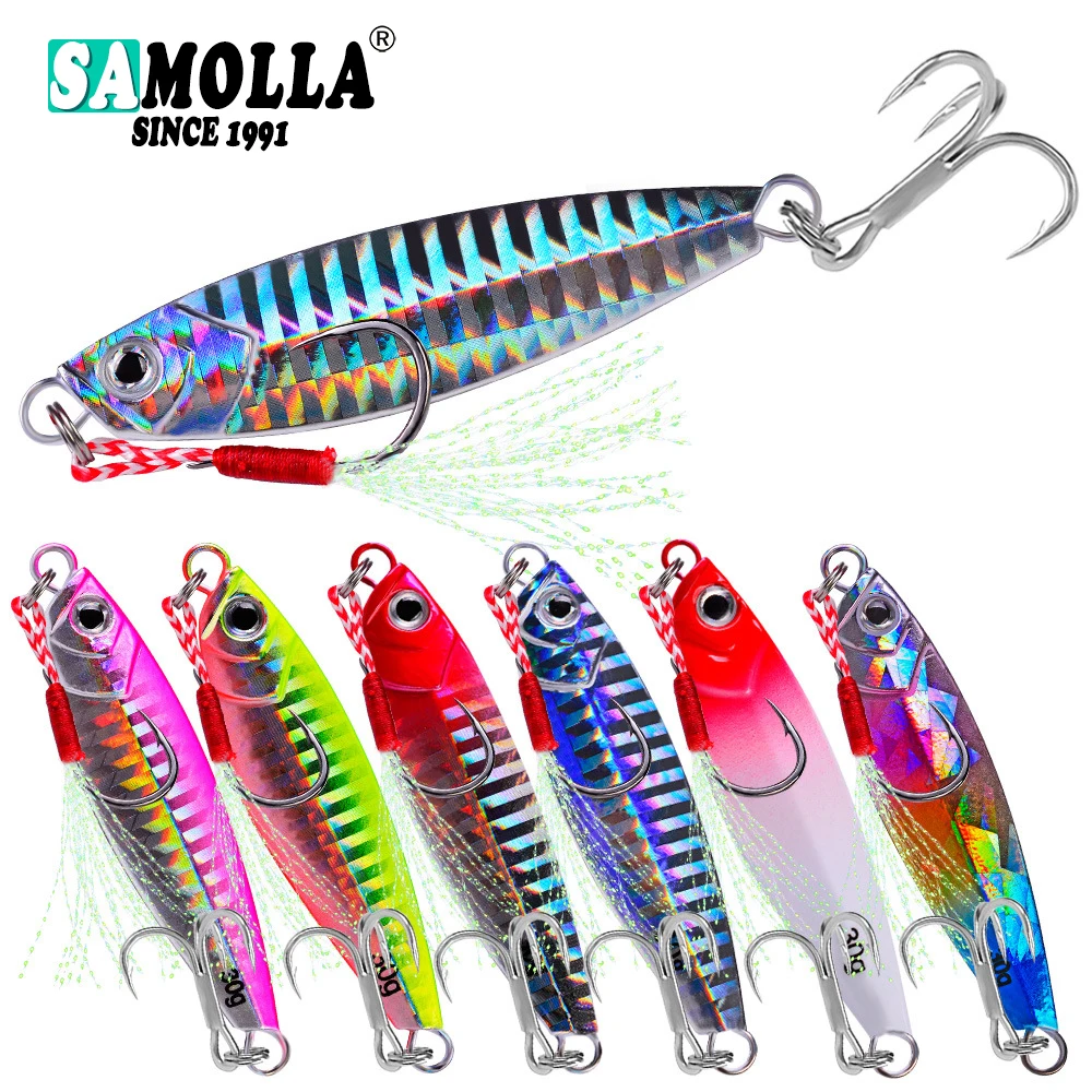 Señuelo metálico para lubina en agua salada