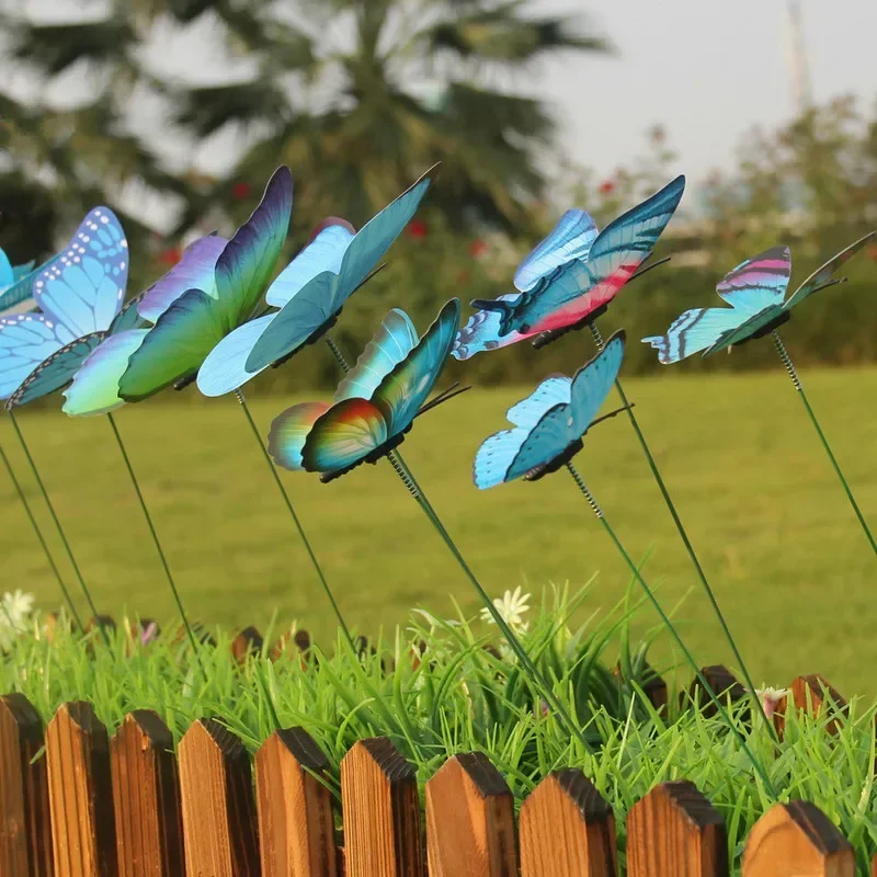 Estacas decorativas con mariposas para macetas y jardín - imagen 5