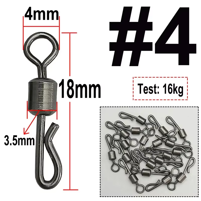 Conector giratorio Quick Link para pesca de carpa con boilies - imagen 4
