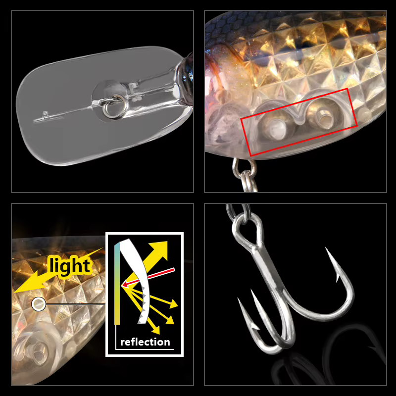 LETOYO Señuelo Láser 3D – Cebo Manivela Colorido para Trucha y Lubina - imagen 4