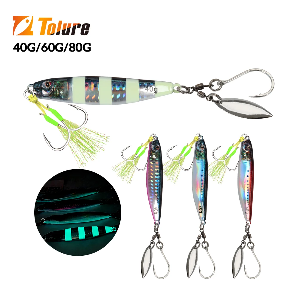 TOLU 2024 Señuelo metal 3D hundimiento rápido S pesca vertical salada - imagen 4