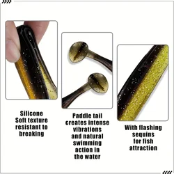 Vinilo T-tail de 65 mm para bass y lucio