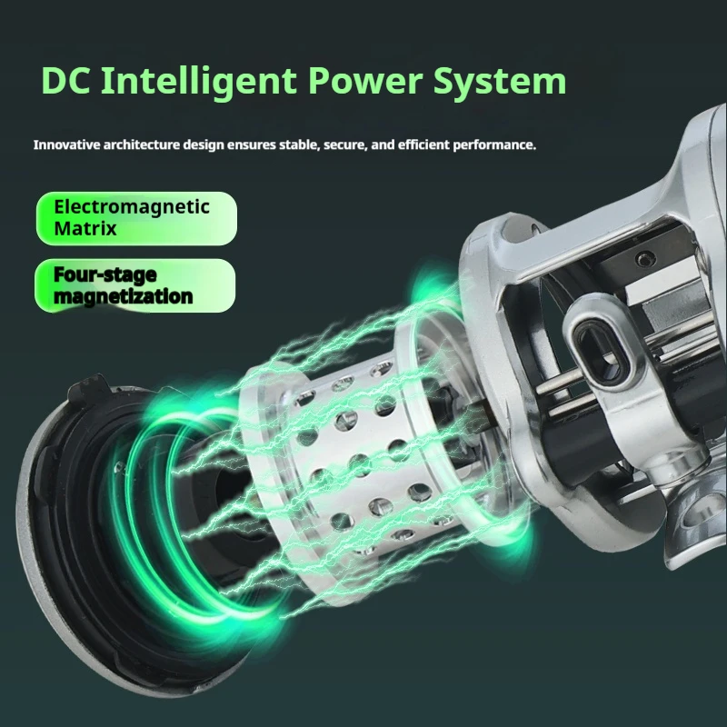 Carrete baitcaster BOKI DC Round con freno electrónico antióxido - imagen 4