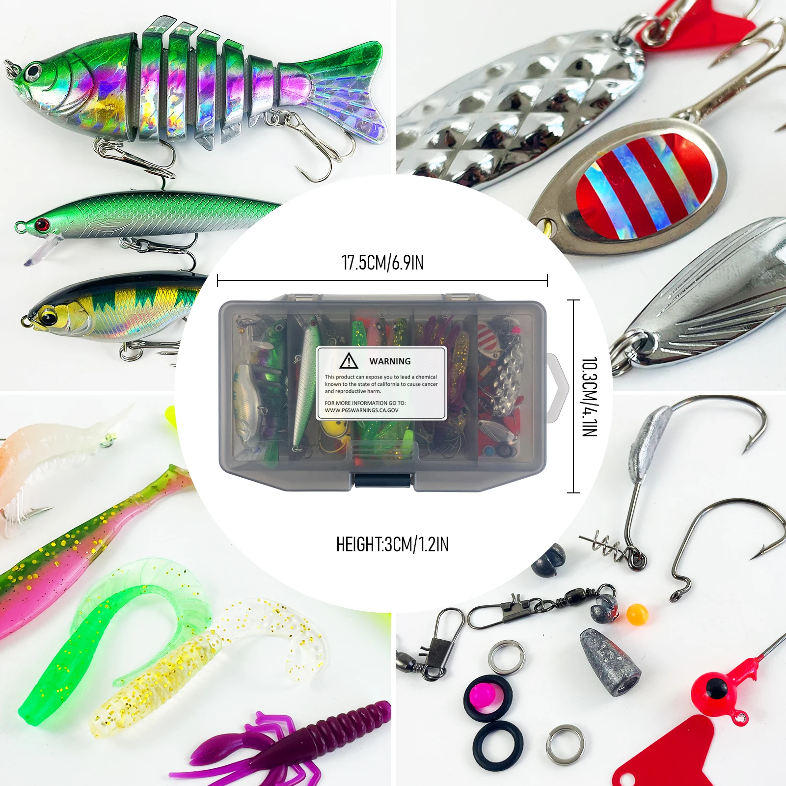 Cebos y accesorios surtidos