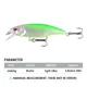 Señuelo Minnow de hundimiento tipo jerkbait para lubina y lucio - imagen 2