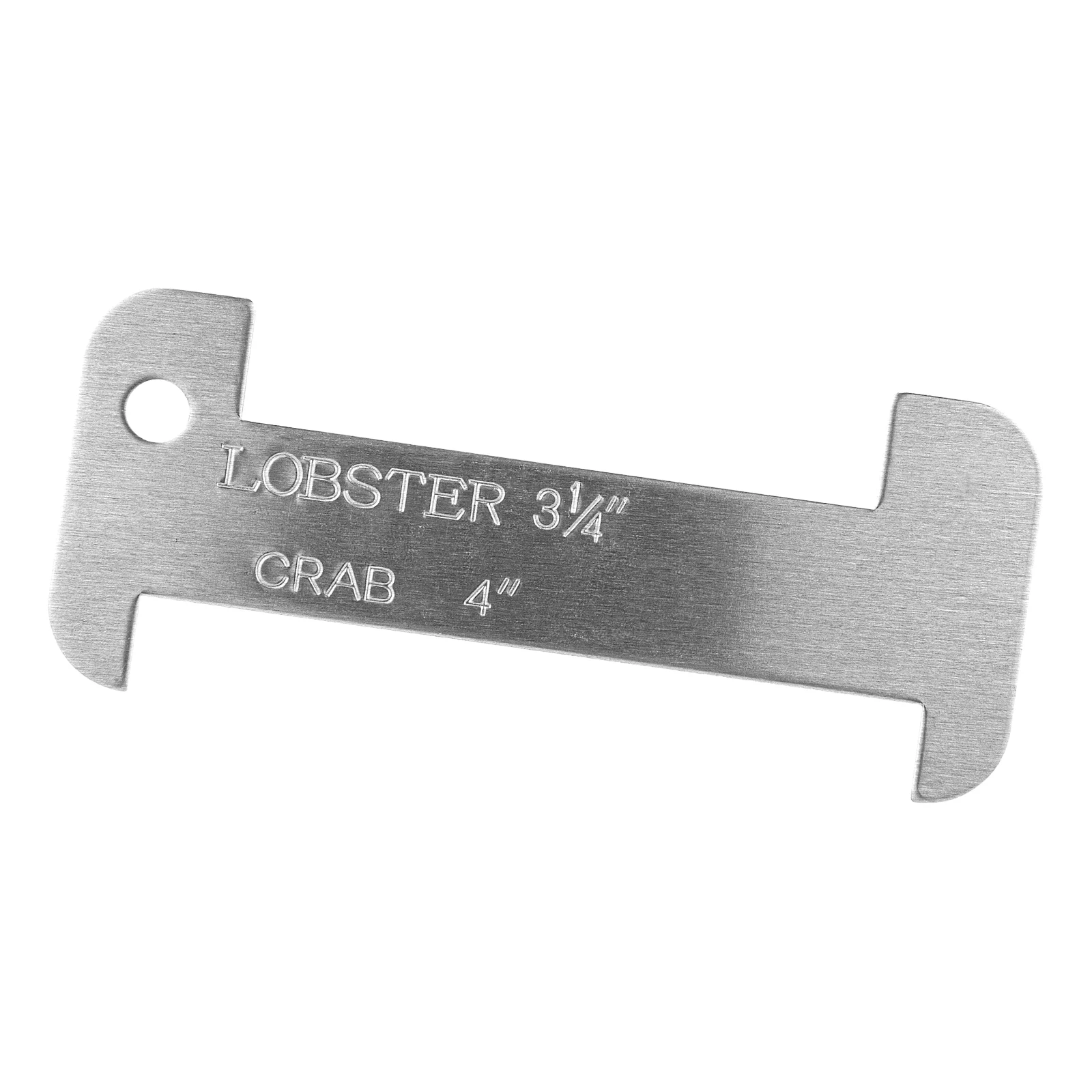 Calibre de aluminio con marcas de medición