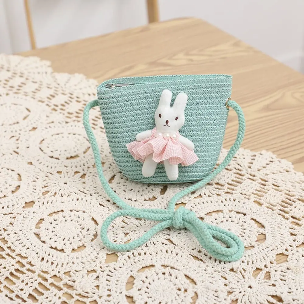 Bandolera infantil mini tejida conejito al hombro cruzada - imagen 2