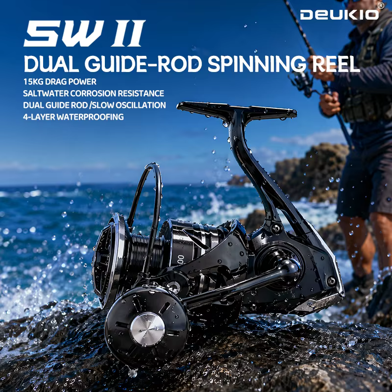 Carrete de spinning SW Gen2 para agua salada con pomo metálico - imagen 4