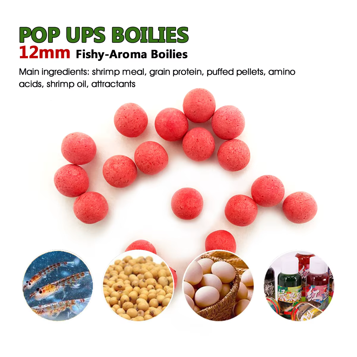 Bolinas Pop Up para Carpa – Cebo Sabor Pescado Proteína - imagen 5