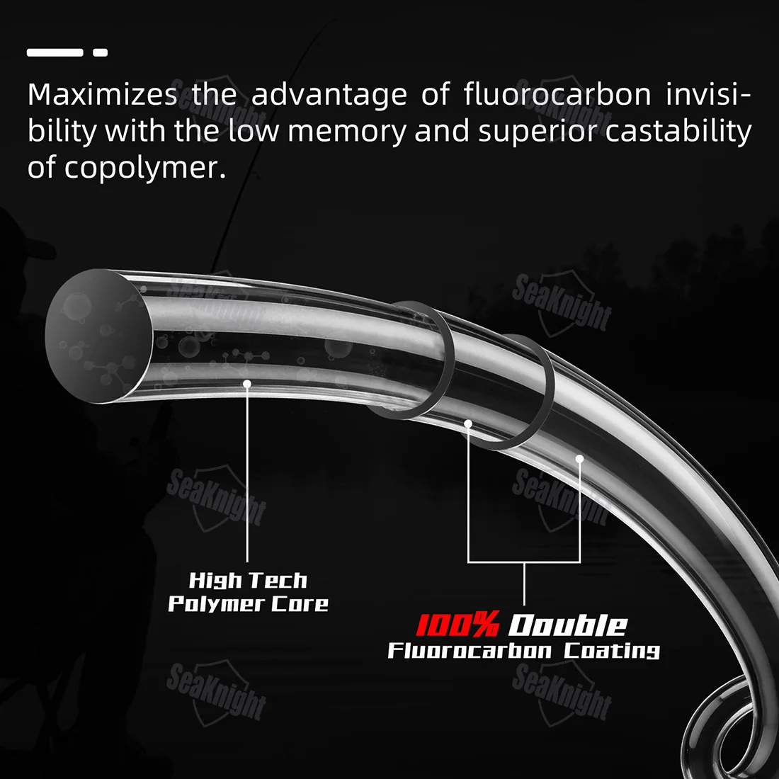 Línea SeaKnight SK fluorocarbono hundimiento rápido más resistente - imagen 5