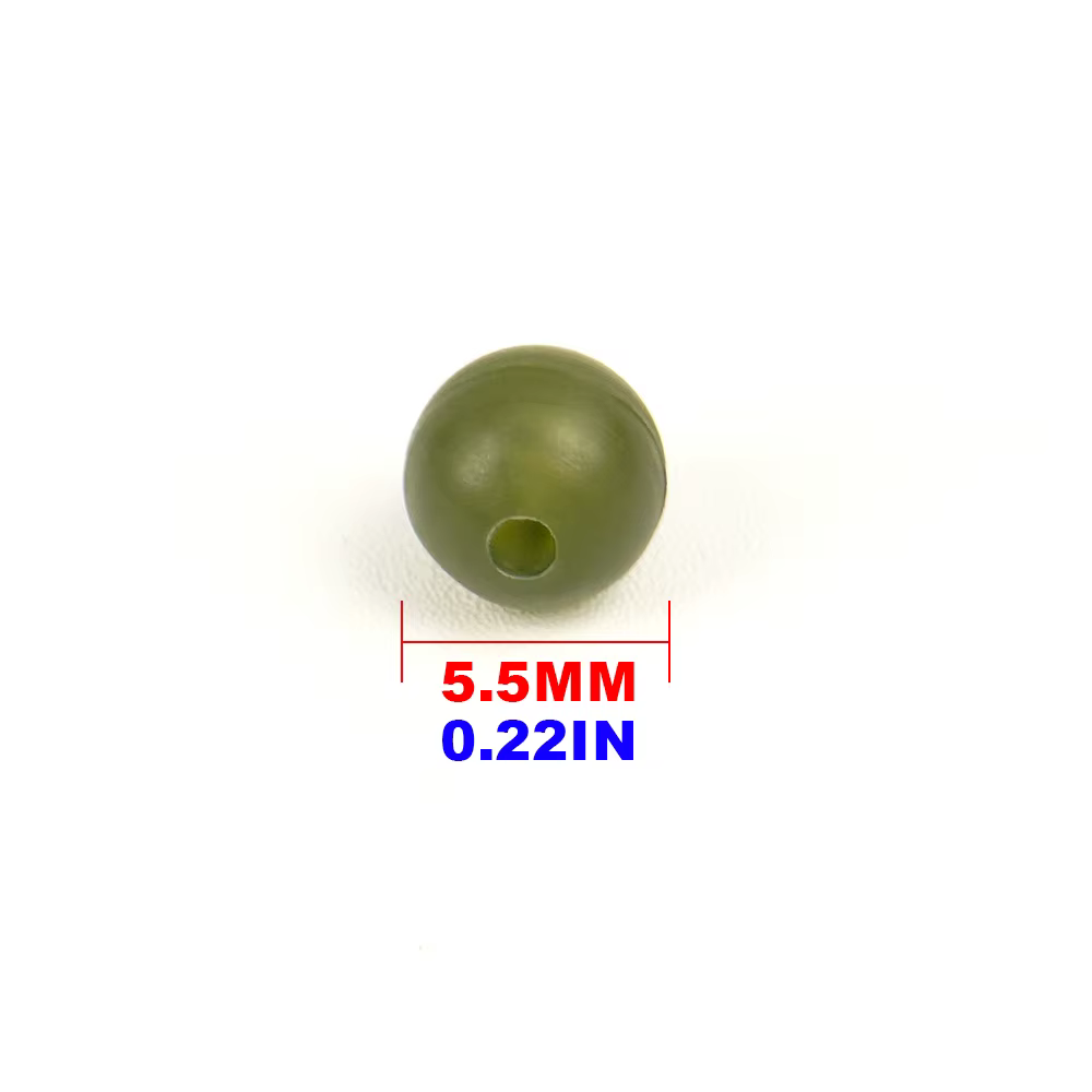 Hirisi Cuentas de Choque para Carpa – Tapones de Goma Verde - imagen 5