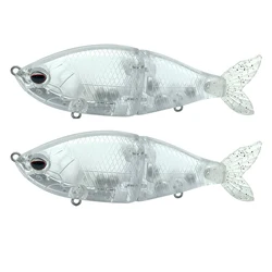 Glide bait sin pintar articulado flotante swimbait con colas suaves
