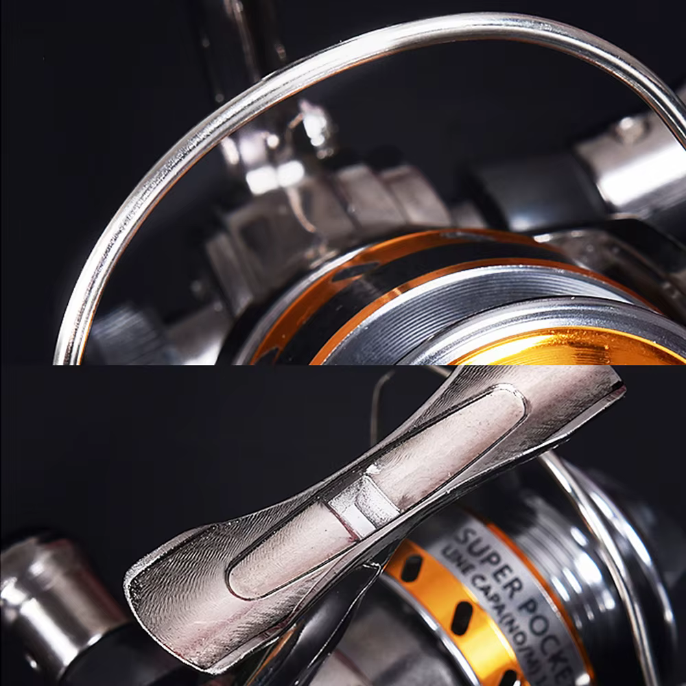 Carrete spinning ultraligero 12+1 rodamientos – Agarres EVA alta velocidad - imagen 2