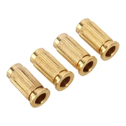 Anclajes de puente ajustables de metal dorado para guitarra eléctrica