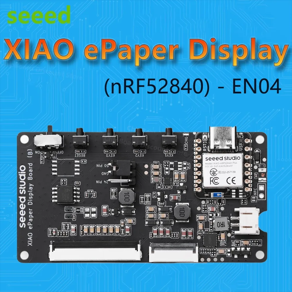 Pantalla ePaper XIAO EN04 con chip nRF52840 Plus y carga IC - imagen 3
