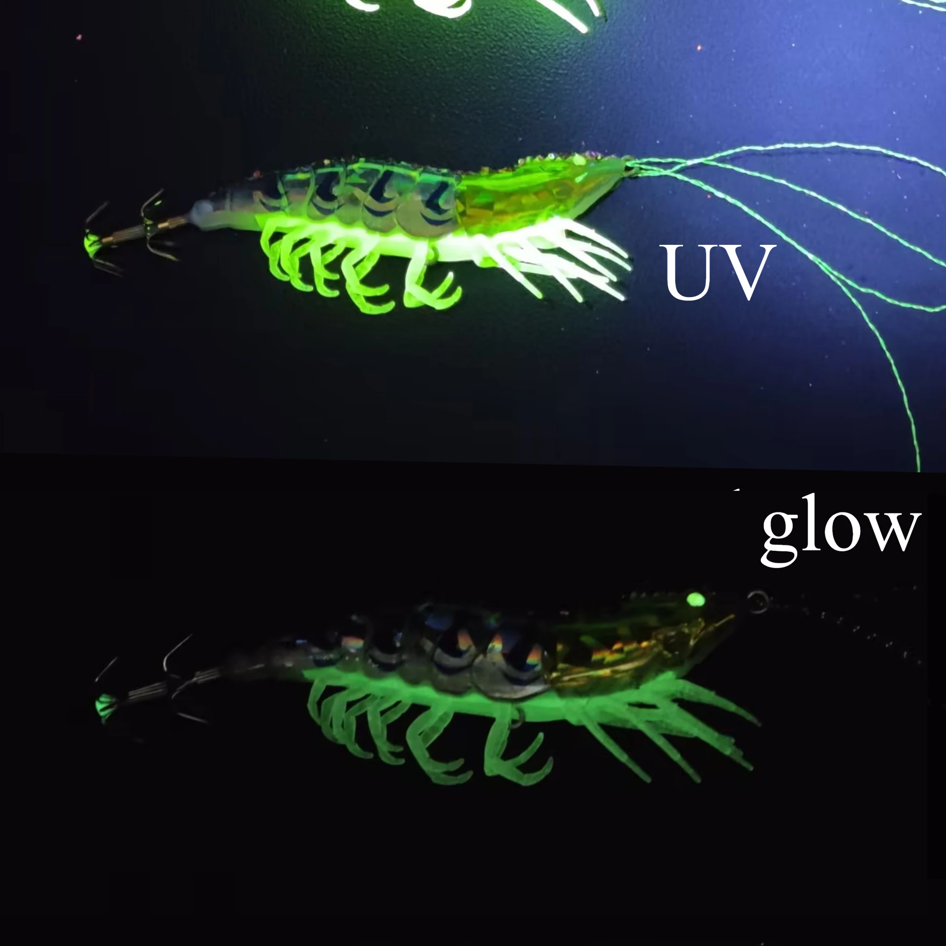 Señuelos Egi pulpo luminosos UV reflectantes para agua salada - imagen 3