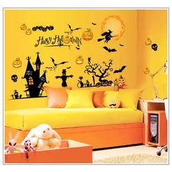 Pegatinas de Halloween extraíbles para pared y ventana