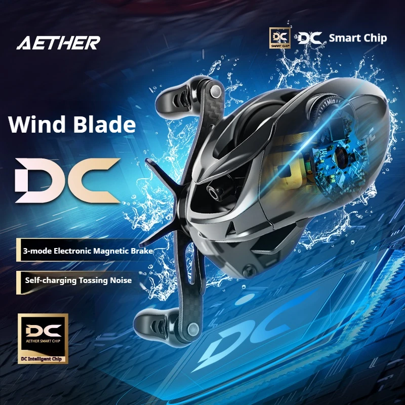 Mavllos Wind-Blade DC Carrete Baitcaster para Lubina - imagen 5