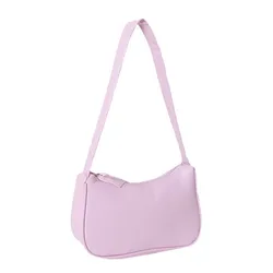 Bolso de cuero PU caramelo retro pequeño con asa superior