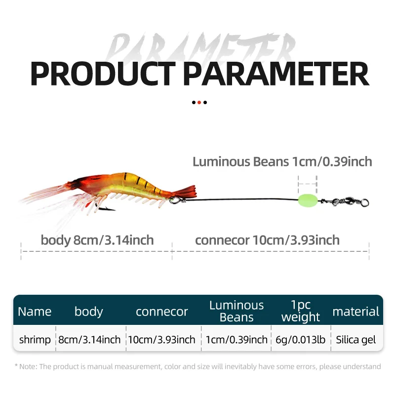 ShareShark señuelo camarón artificial para pesca con cebo - imagen 4