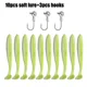 Señuelos blandos con cola en T y Jigging Head para carpa, swimbait
