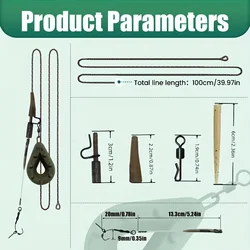 Montura para carpa europea de plomada plana con cabello preatado