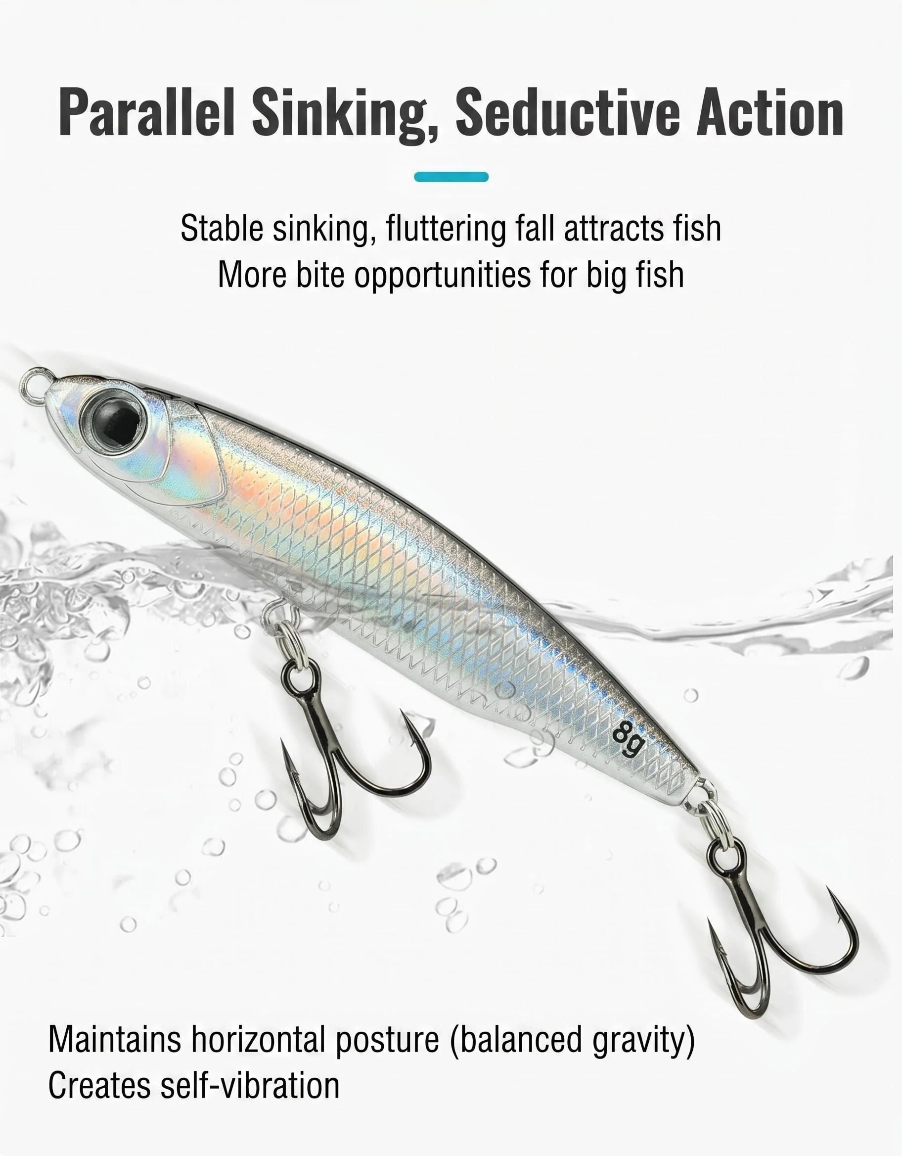 Micro señuelo tipo lápiz para pesca