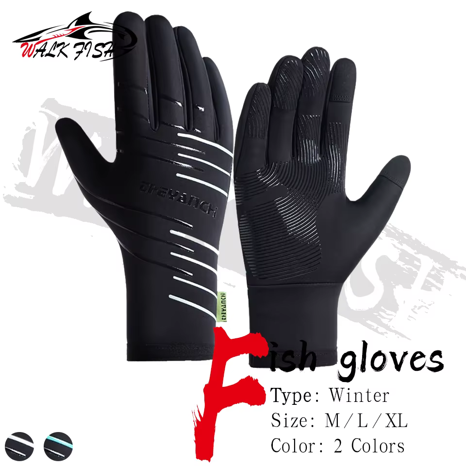 Guantes WALK FISH de pesca – Impermeables, cálidos y antideslizantes