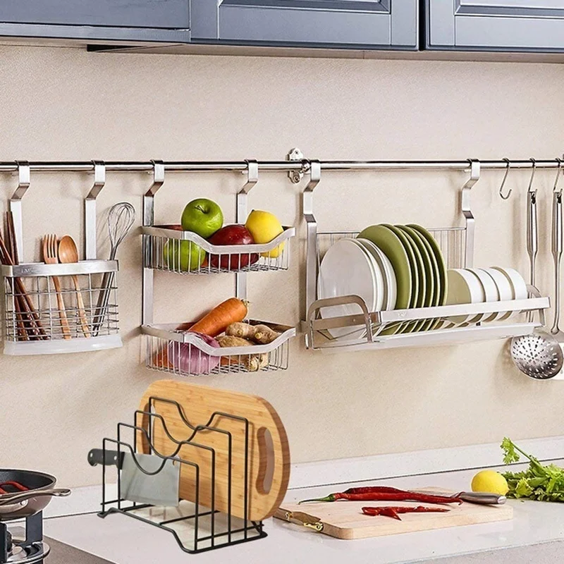 Estante para tapas de ollas – Organizador de cocina compacto - imagen 5