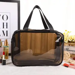 Bolsa Cosméticos Transparente PVC – Separación Seco/Húmedo Alta Capacidad