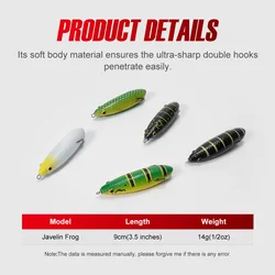 Noeby Señuelo Rana Flotante – Anzuelos Weedless Lubina