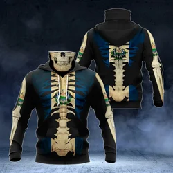 Sudadera de pesca con capucha y cuello polaina - Escudo Salvador 3D