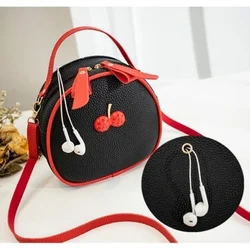 Mochila de pesca para mujer con bandolera y diseño litchi cereza