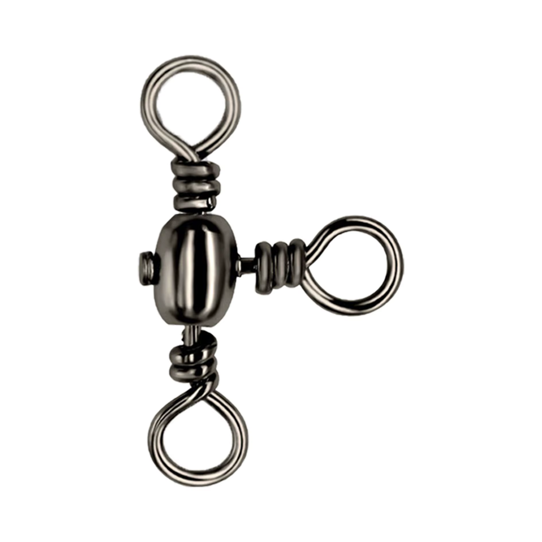 Conector de tres puntas niquelado negro con eslabón en T - imagen 5