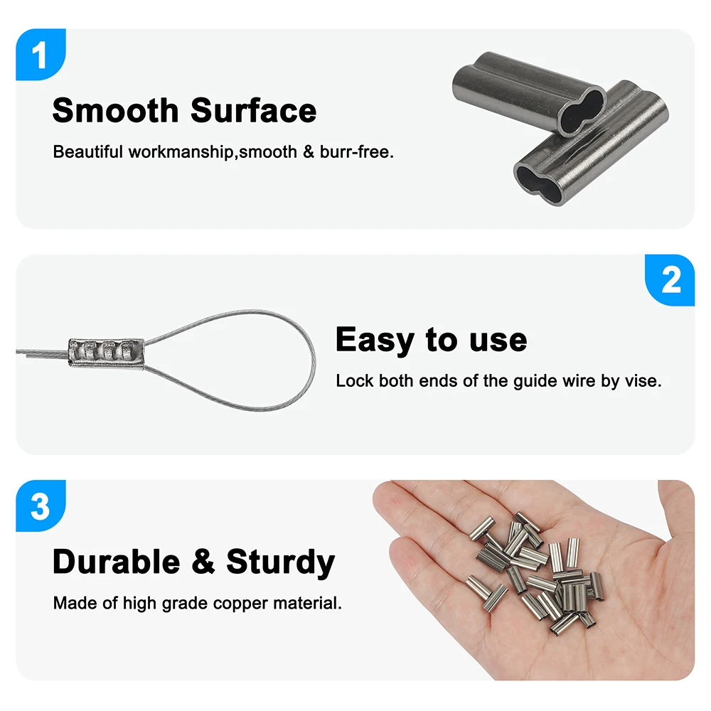 Mangas de engarce de cobre - Kit para crimpar sedales - imagen 4