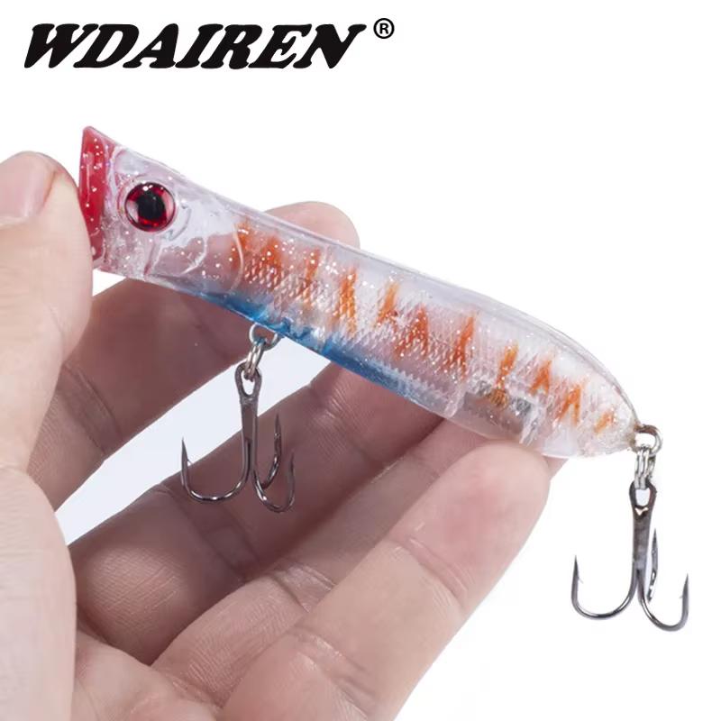 Wobbler Popper Topwater 8cm - Señuelo superficie para Lucio