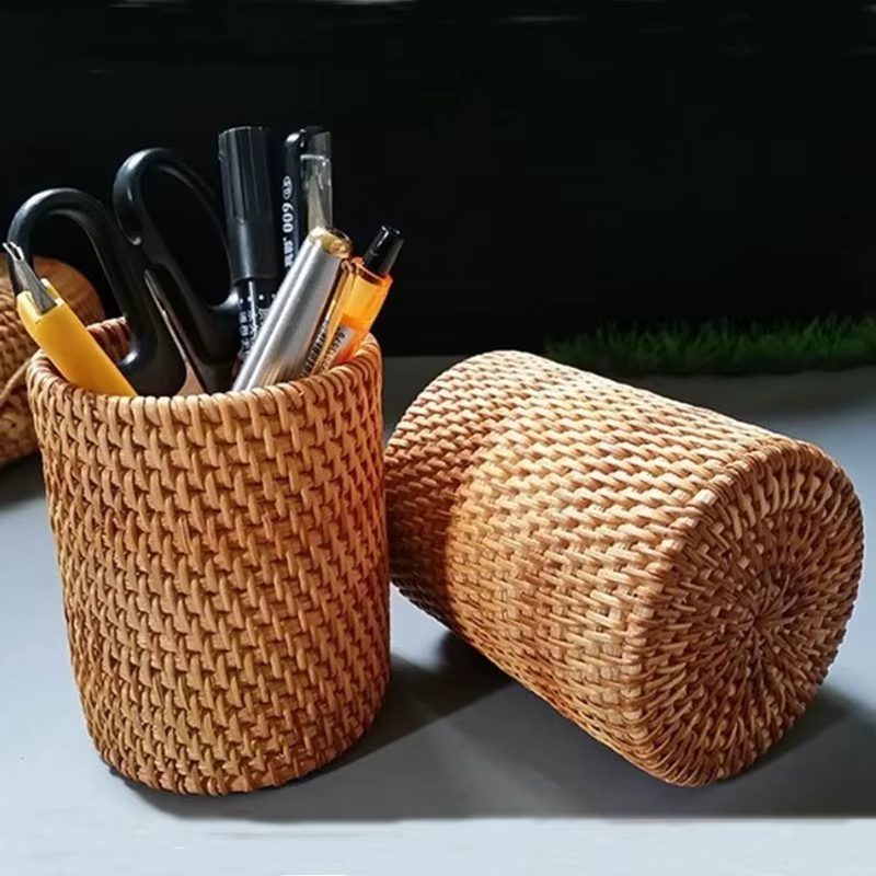 Caja de Aparejos de Mimbre – Organizador para Señuelos de Pesca - imagen 4