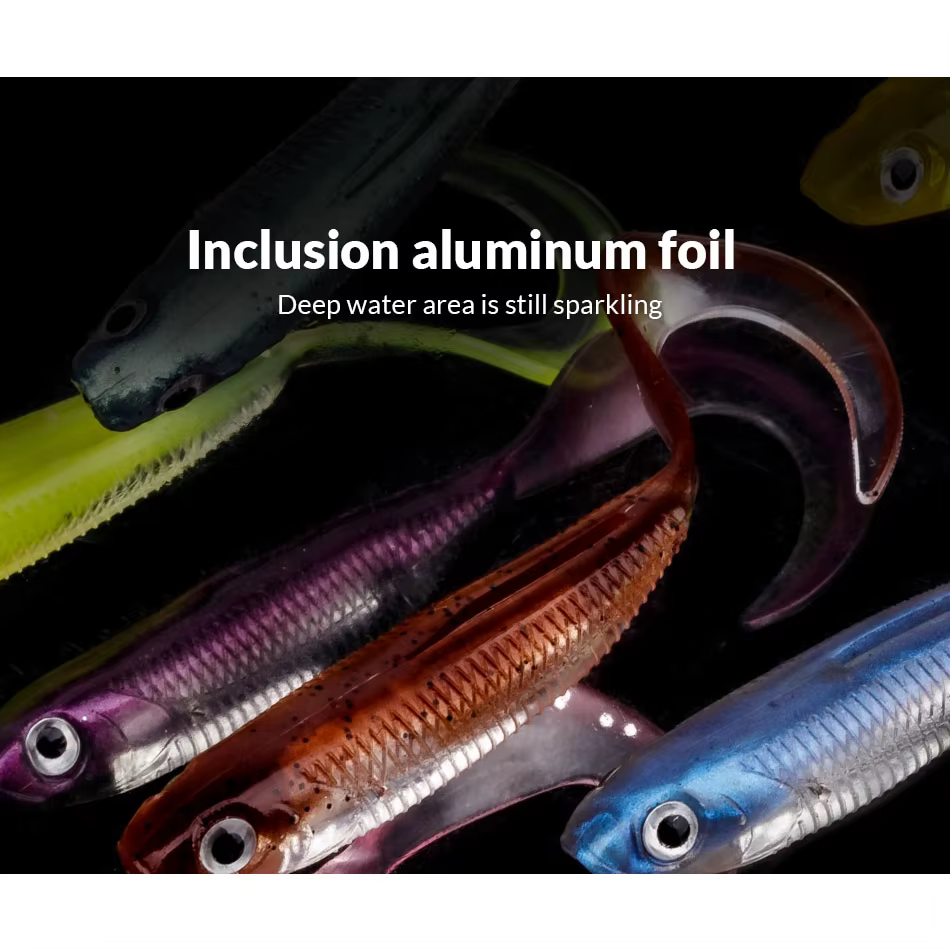 Vinilo Swimbait con Ojos 3D para Lucio y Lubina - imagen 2
