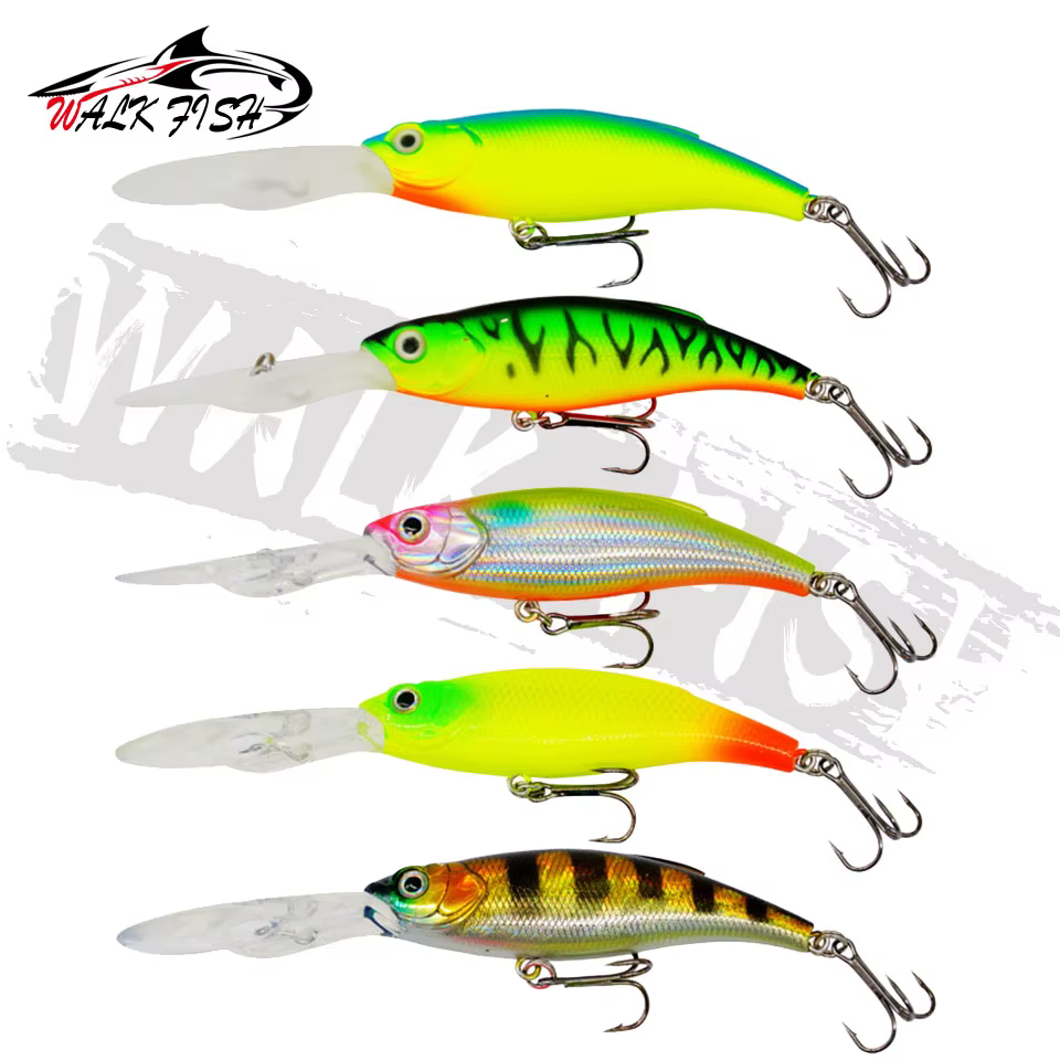 WALK FISH Wobbler 115mm – Señuelo walking 10g con 3D y 2 ganchos - imagen 5