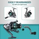 MIFINE CARBONEX ULTRA Carrete de pesca giratorio bobina CNC ligera - imagen 4