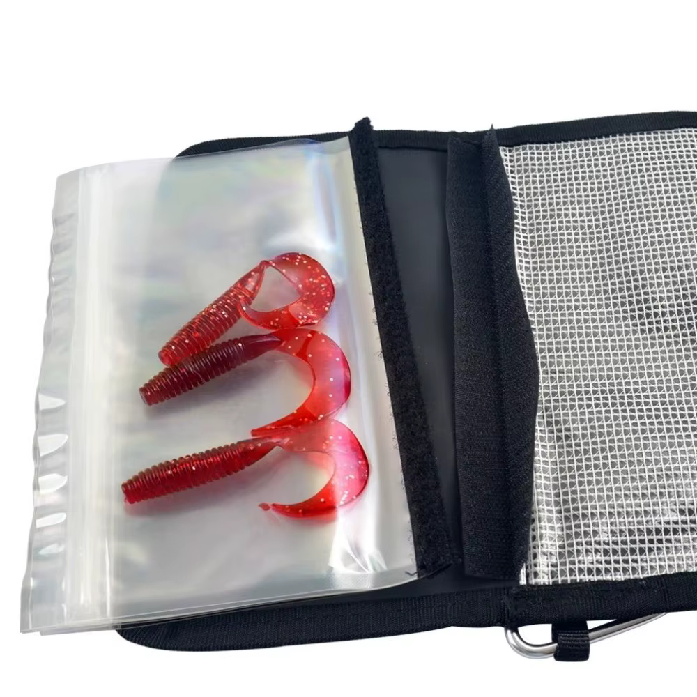 Bolsa de Pesca PVC Impermeable con Compartimentos para Señuelos Blandos - imagen 3