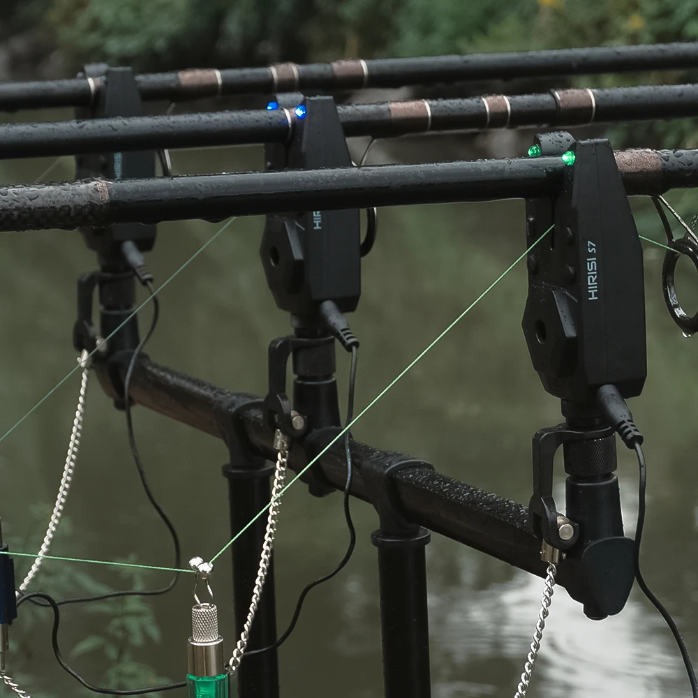 Alarma de pesca Hirisi S7 para carpas con LED impermeable - imagen 4