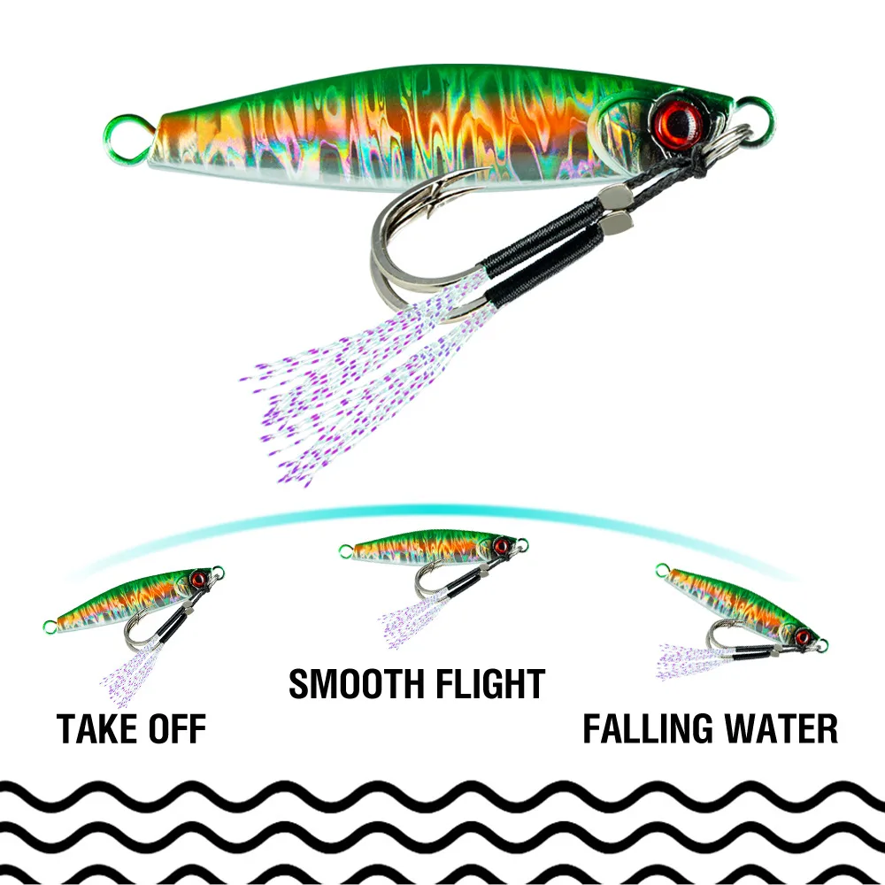 Jig Heads de metal para lubina – Tiro largo 40‑80 g - imagen 2