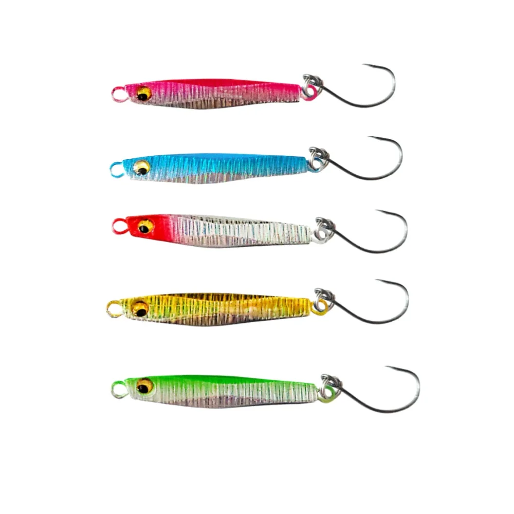 Señuelo metálico con anzuelo simple para peces pequeños - imagen 2