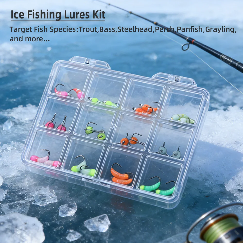 Wifreo Kit Ninfa para pesca en hielo — cabezas latón epoxi UV Invierno