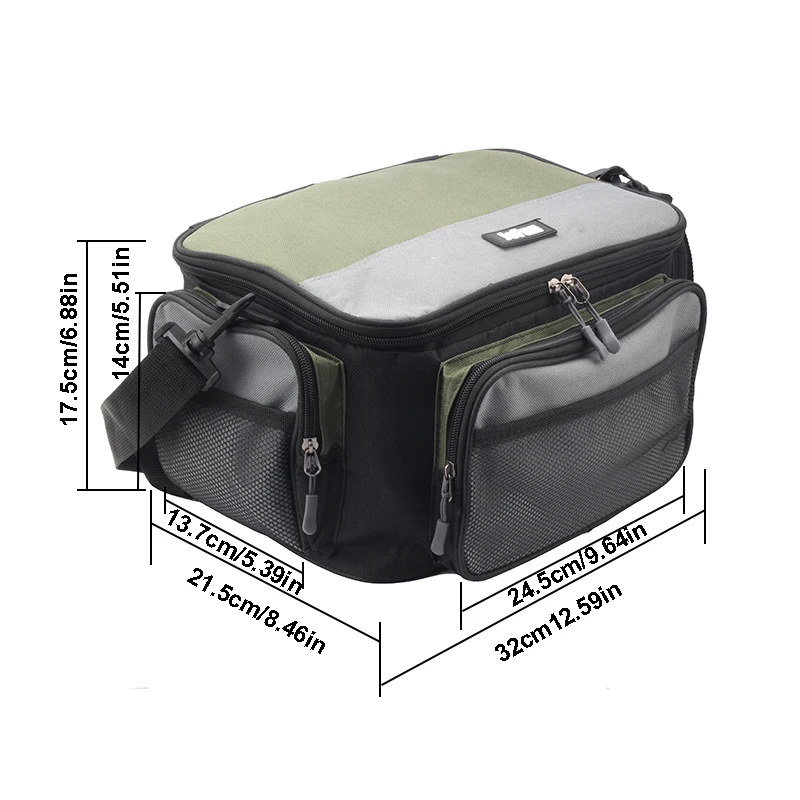 JSFUN Bolsa aparejos pesca multifuncional Oxford gran capacidad - imagen 2